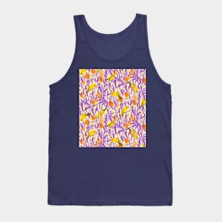 Yellow Parrots and Mangoes Tank Top